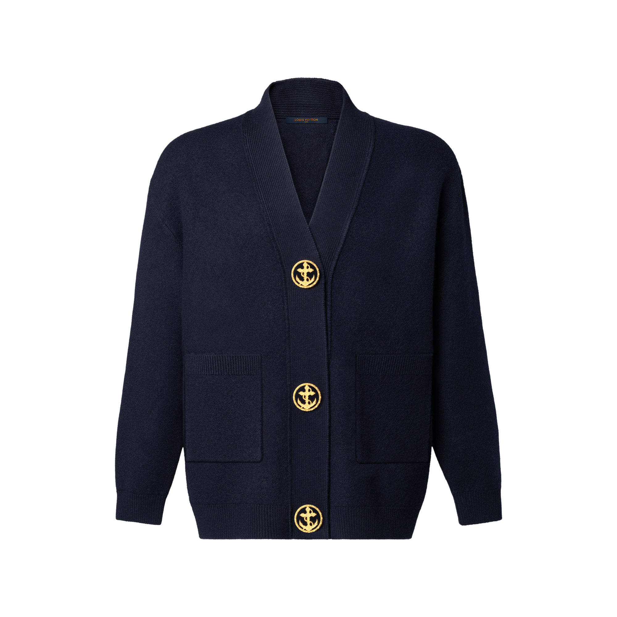 Anchor Button Oversized Cardigan - Ready-to-Wear | LOUIS VUITTON
